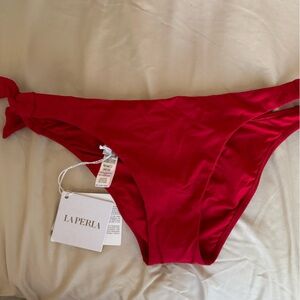 La Perla Red Bikini Bottoms